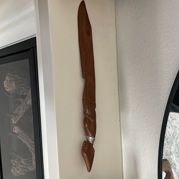 WOOD carved letter opener - Picture 2 of 4